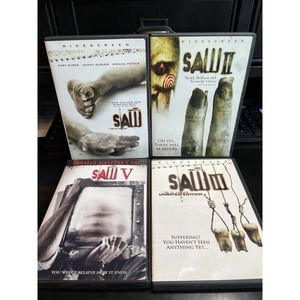 Saw 1, 2, 3, & 5 DVD Movie collection widescreen version **Free Shipping**